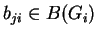 $ b_{ji} \in B(G_i)$