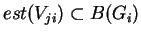 $ est(V_{ji}) \subset B(G_i)$