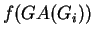 $ f(GA(G_i))$